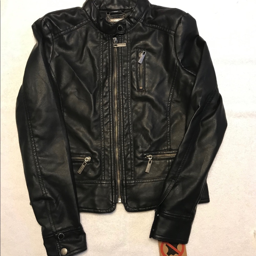 Jou Jou kids vegan leather jacket size 14 - 16